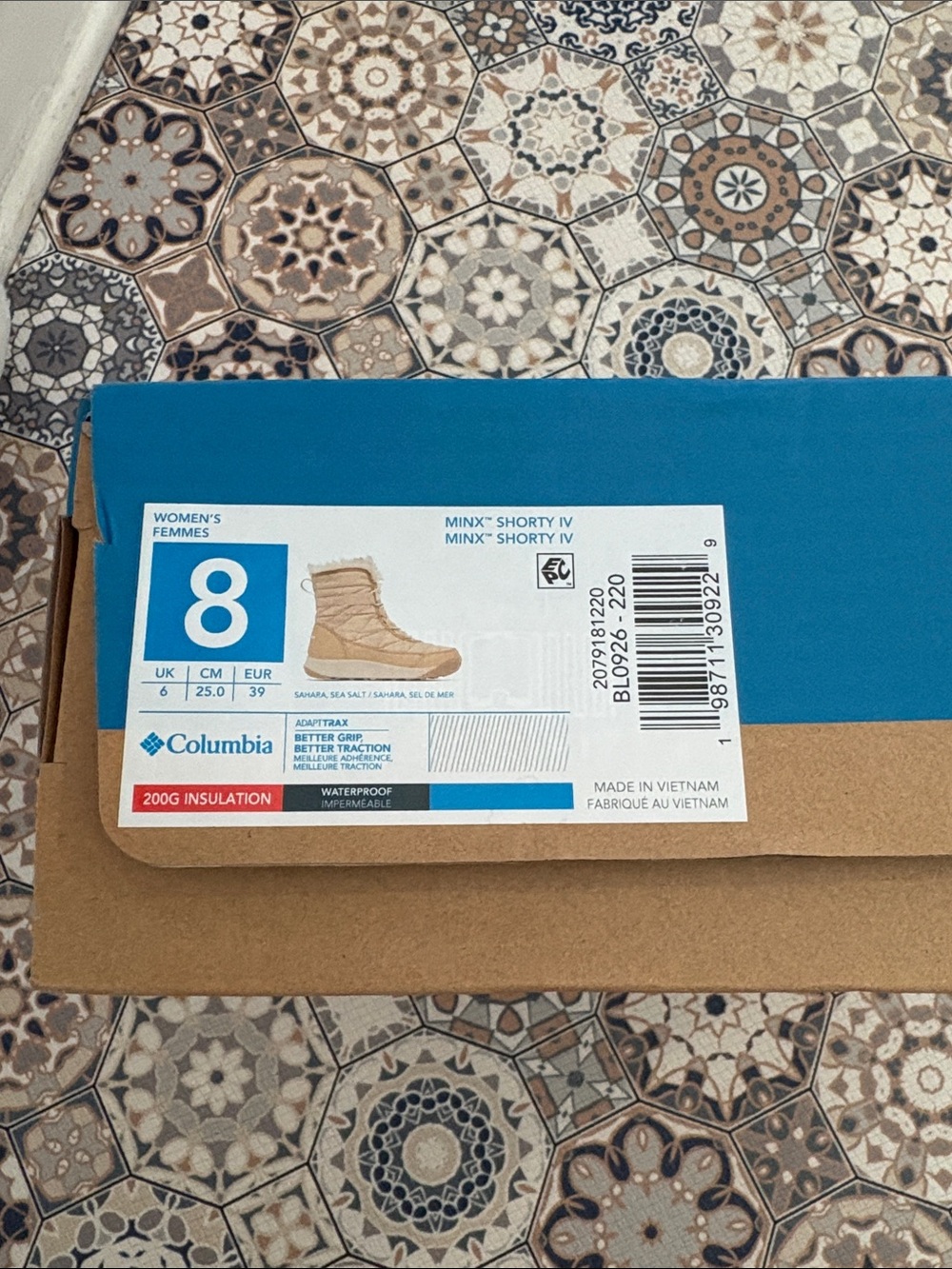 Columbia Women's Minx Shorty Tan Insulated Waterproof Winter Boots size 8 - Picture 2 of 8